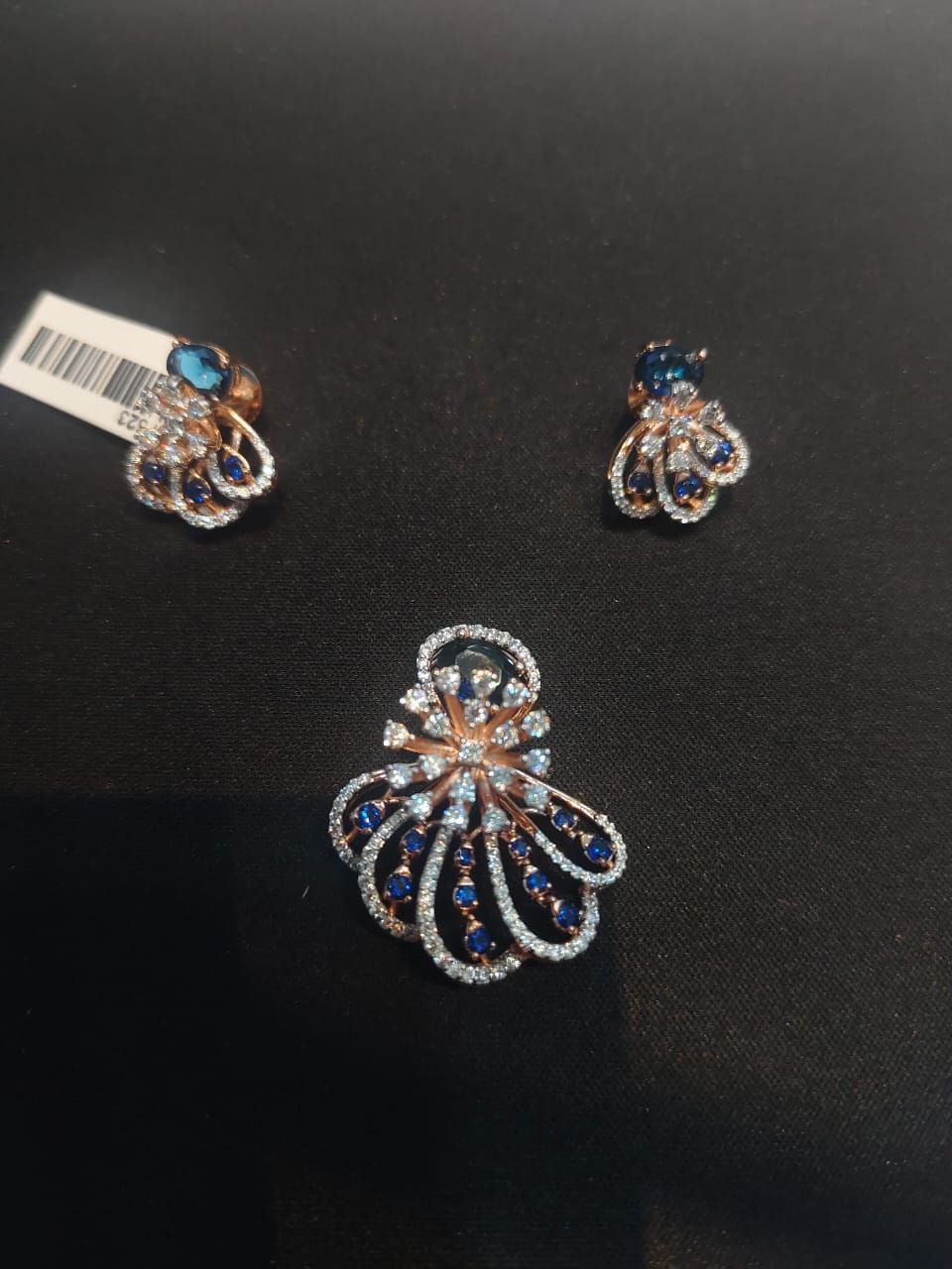 Moissanite Cluster Jewellery Set💎