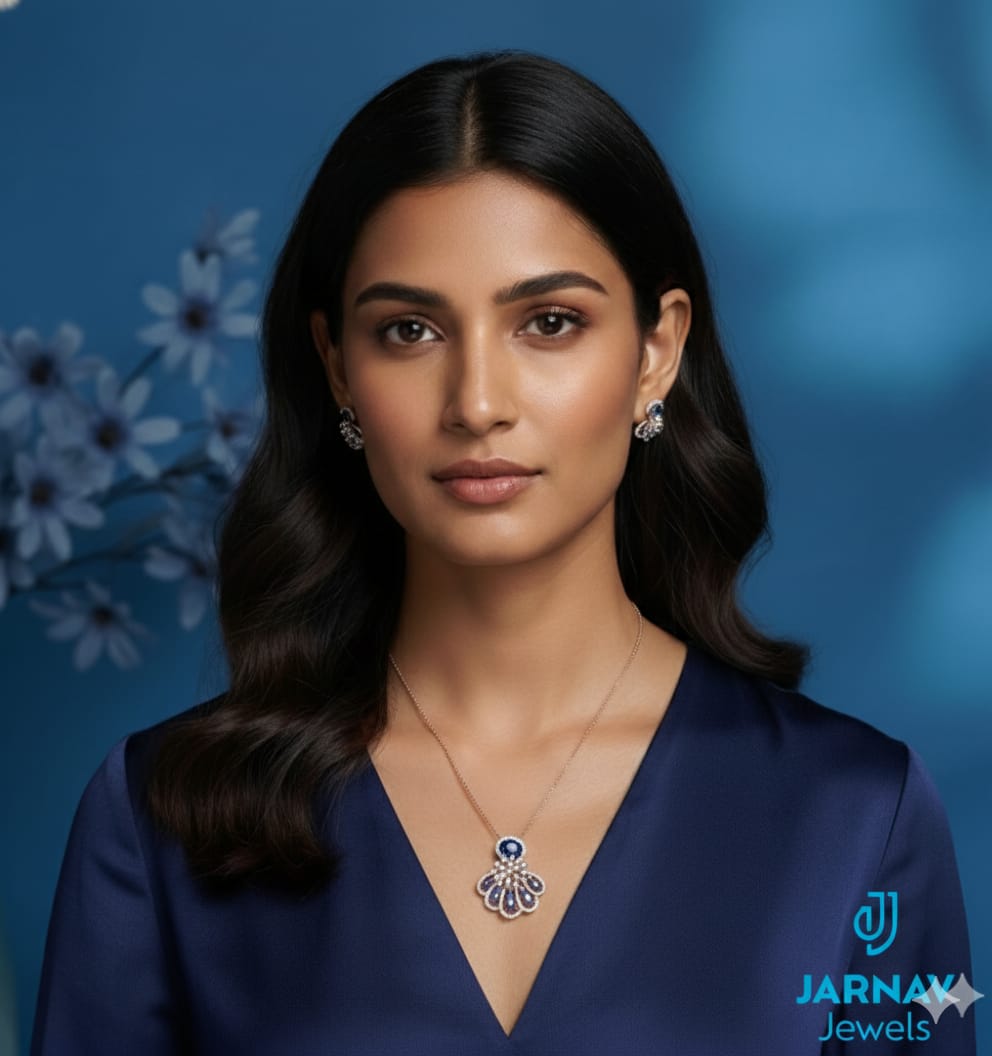 Moissanite Cluster Jewellery Set💎